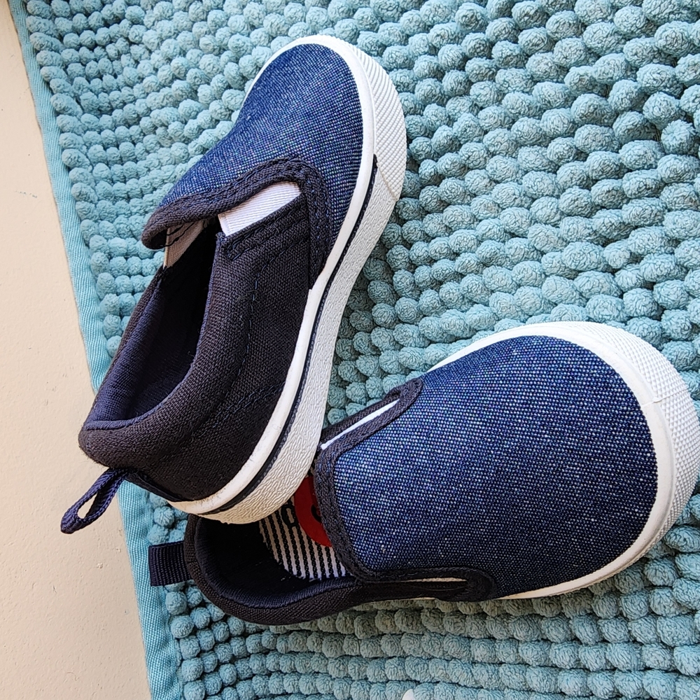 OSHKOSH BGOS Kids Navy Slip-On Shoes
